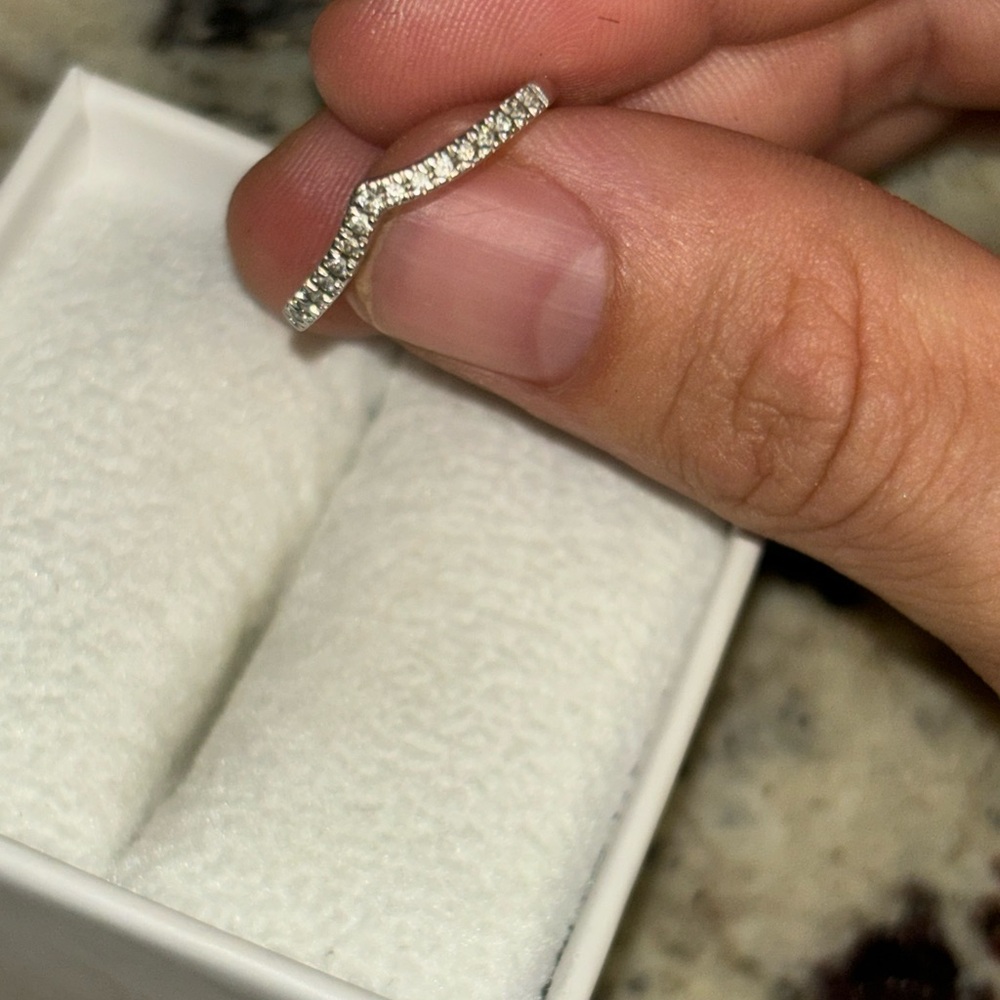 Real women diamond ring